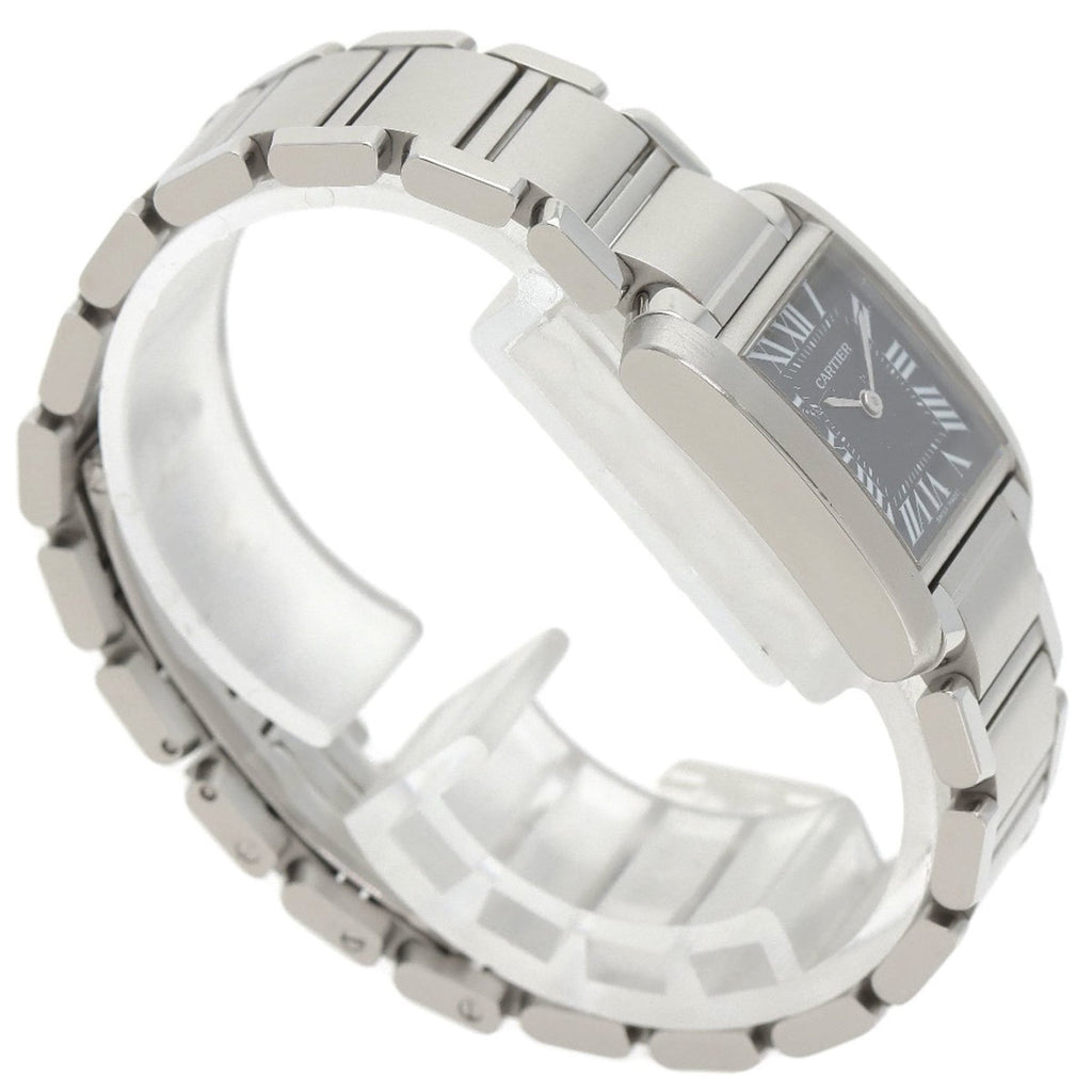 Cartier W51026Q3 Tank Française Small Watch, Asia Limited Edition, Stainless Steel, Women's