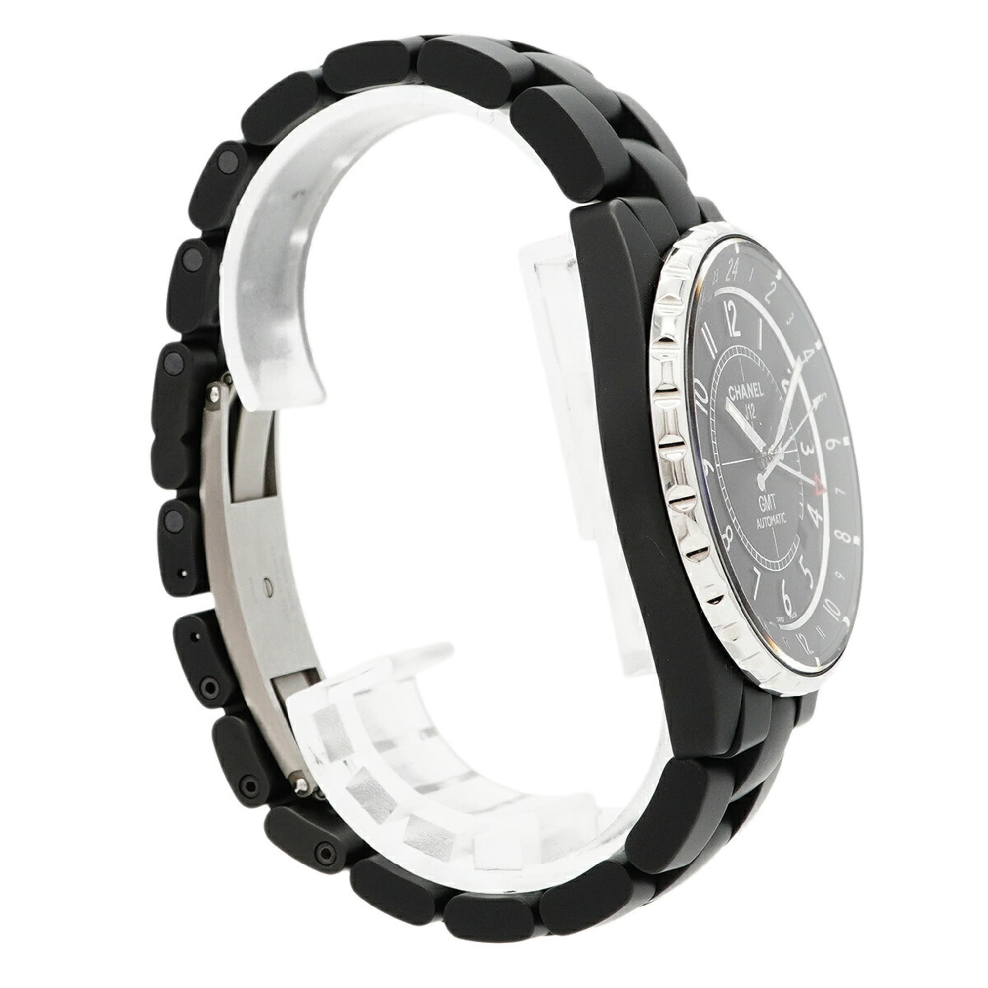 Chanel J12 GMT Matte Black H3101 Dial Men's Watch — Good