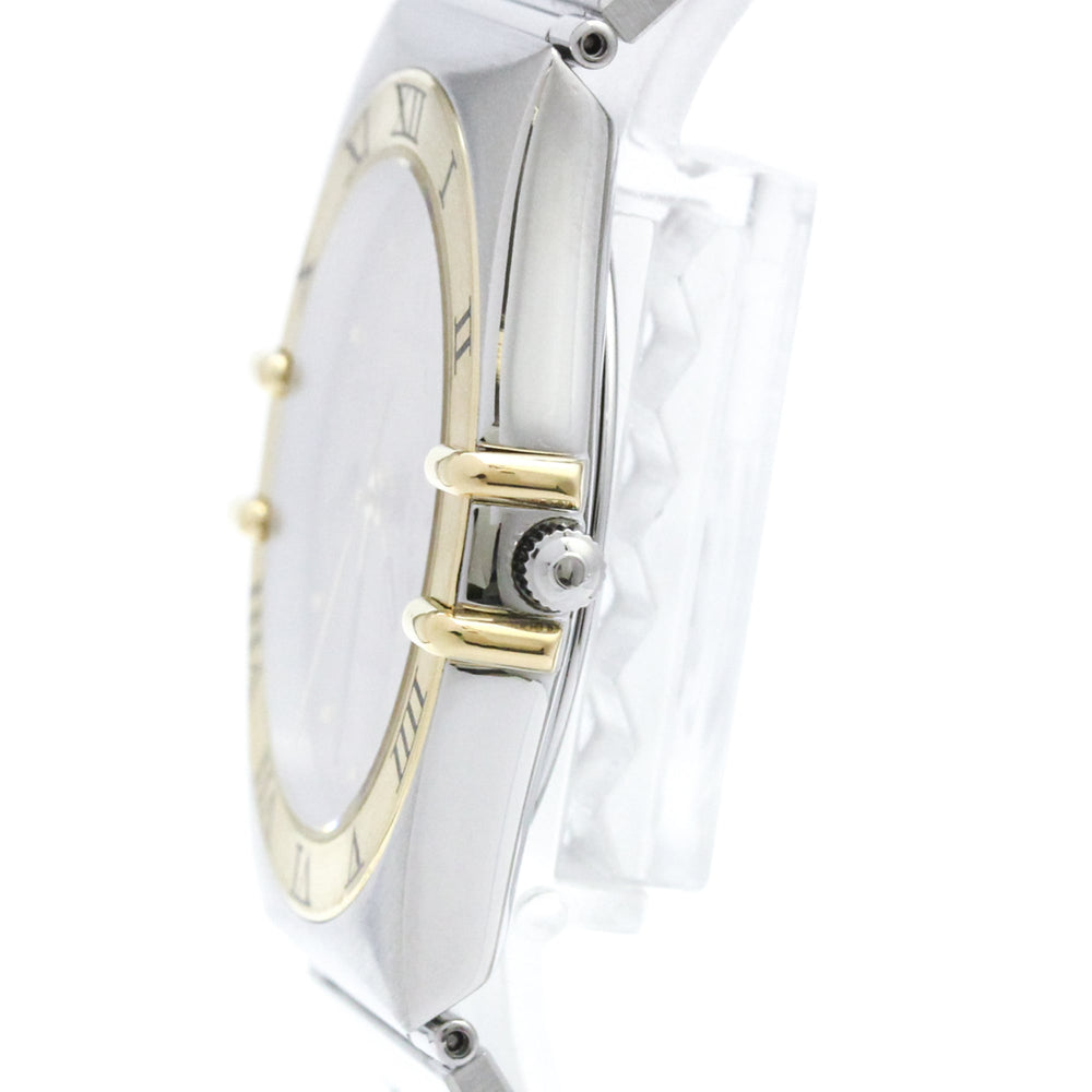 OMEGA Constellation 18K Gold Steel Quartz Mens Watch 396.1070 Polished — Very Good