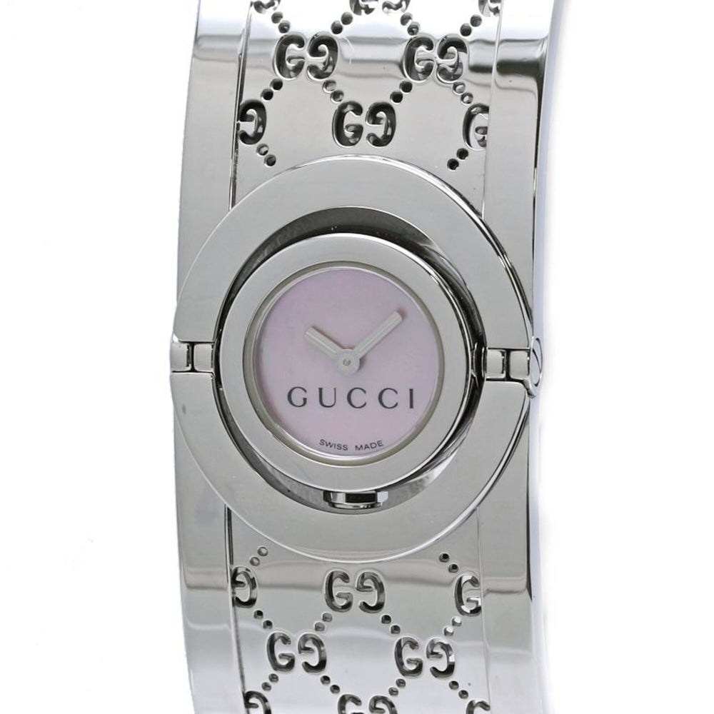 GUCCI Toile Bangle YA112513 112 Women's Watch SS 40522 — Very Good