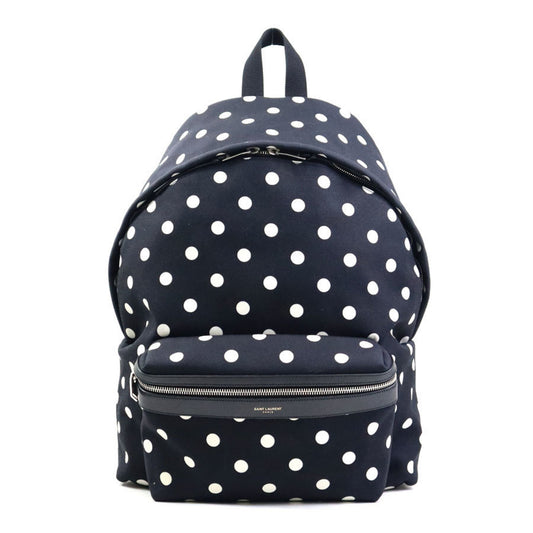 Saint Laurent SAINT LAURENT Backpack Nylon Black x White Men's Women's 435988 56122g