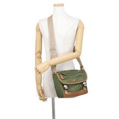 Prada Shoulder Bag Re-Nylon x Saffiano Medium Nylon Leather 2VD066 PRADA Handbag — Like New