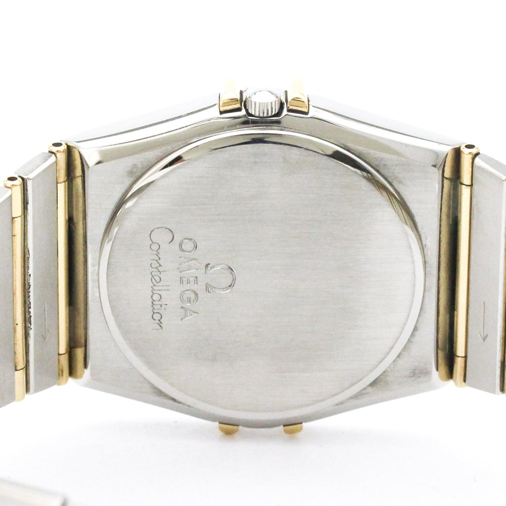 OMEGA Constellation GMT 18K Gold Steel Quartz Mens Watch 396.1060 Polished — Very Good