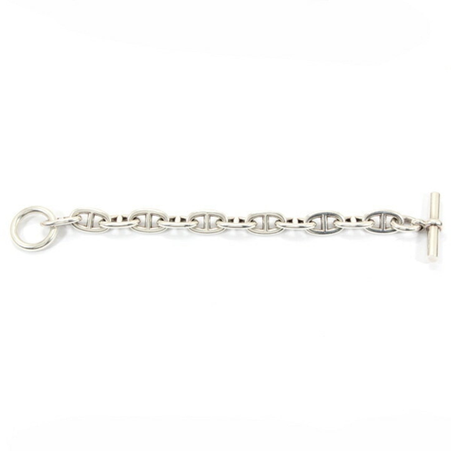 Hermes Bracelet Chaine d'Ancre TGM Chain 12 Links Silver 925 SV925 HERMES 12Links Men's Women's