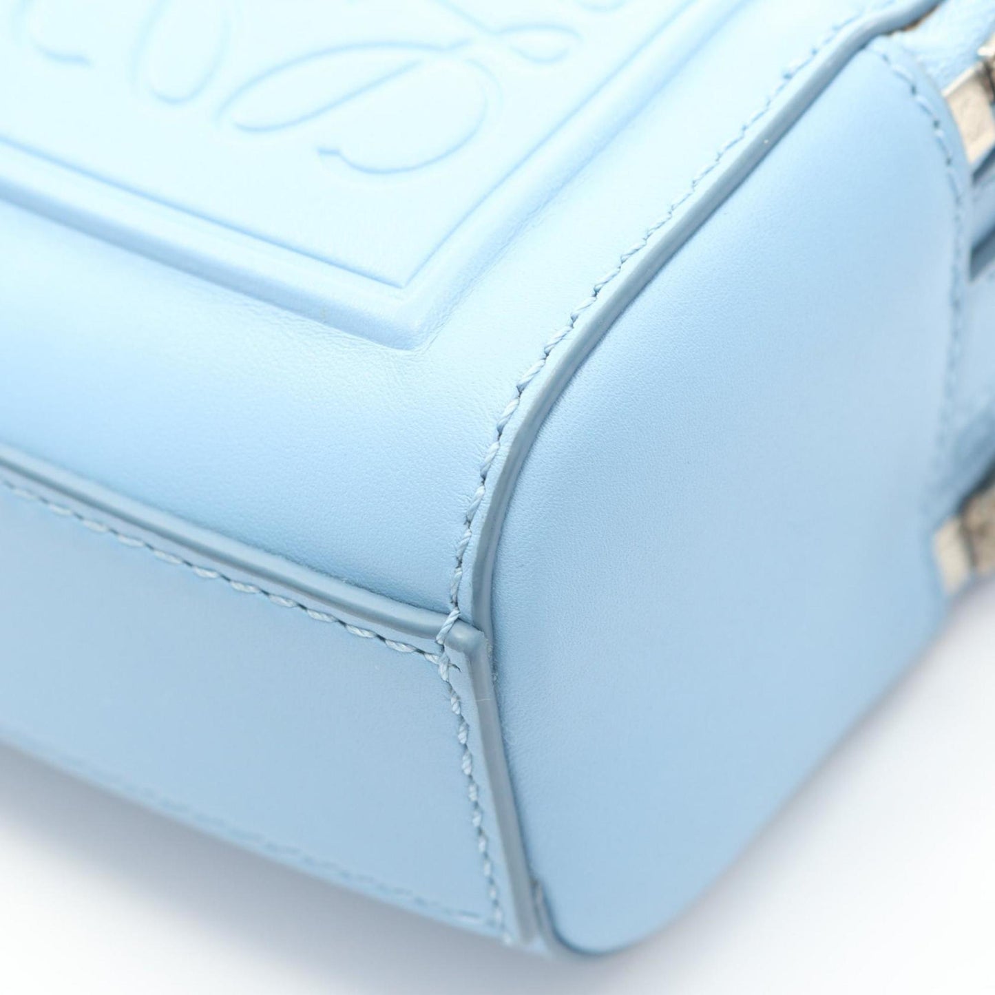 LOEWE Crossbody Camera Bag, Mini Handbag, Leather, Women's, Blue, C565R41X02