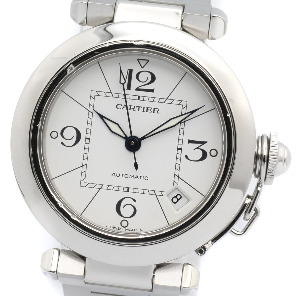 Cartier Pasha C Boys' Watch, Stainless Steel, White, W31074M7 — Very Good