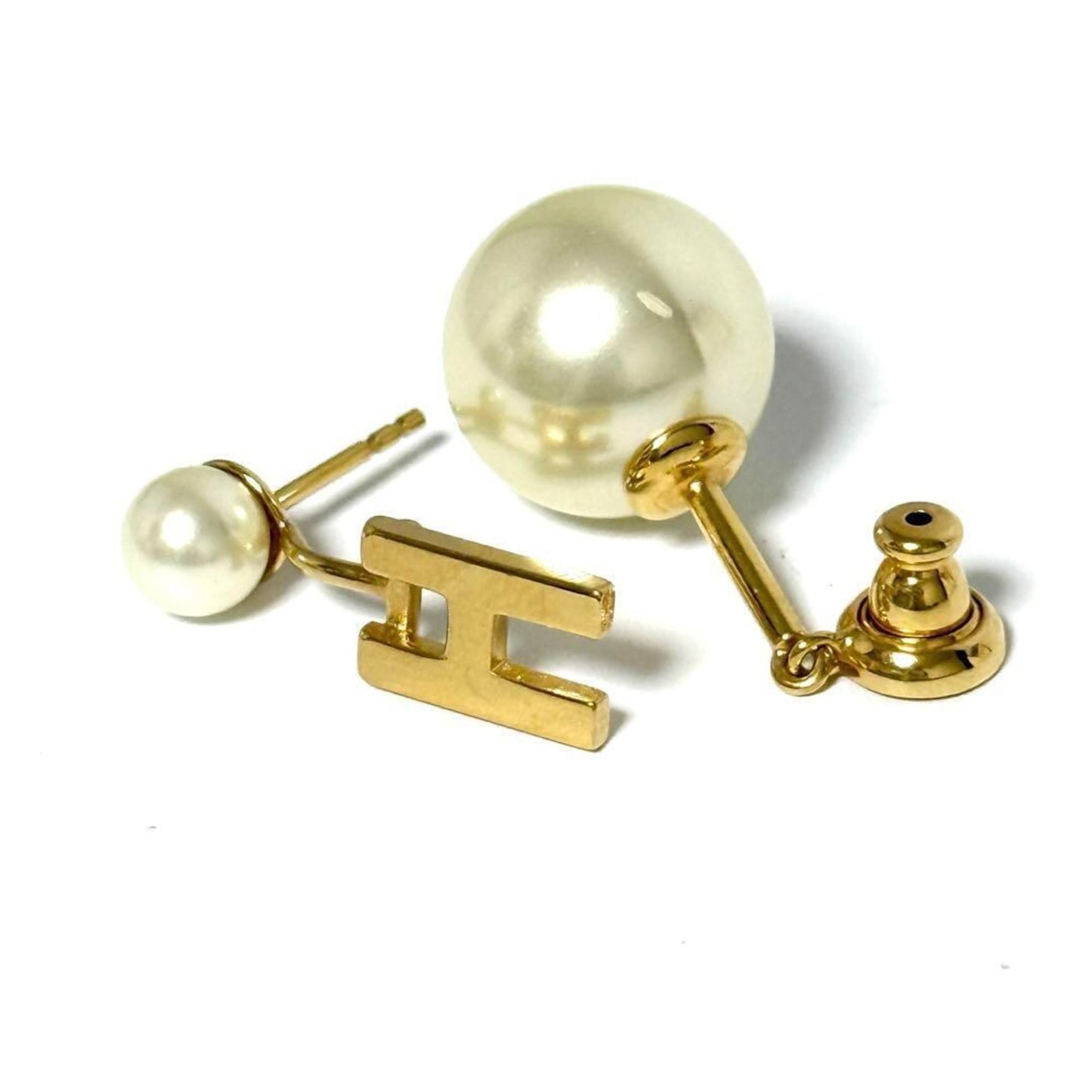 Christian Dior Dior Tribal Single Earring Initial H