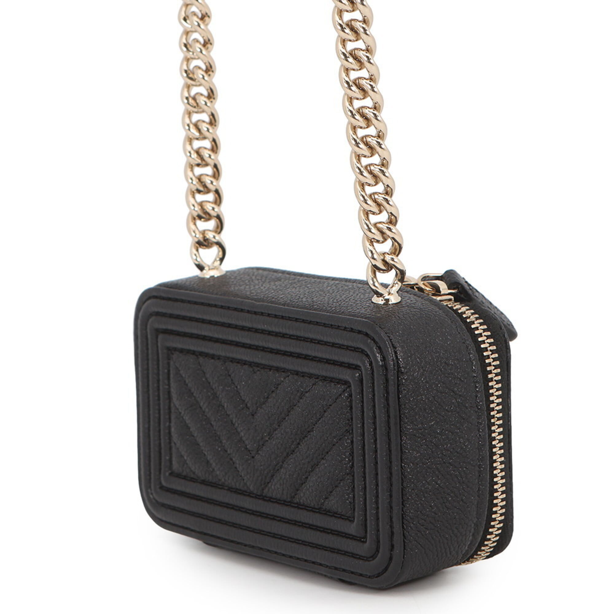 Chanel Chain Shoulder Bag Boy Mini Caviar Skin AP2708 CHANEL Handbag Black Sale Item — Like New