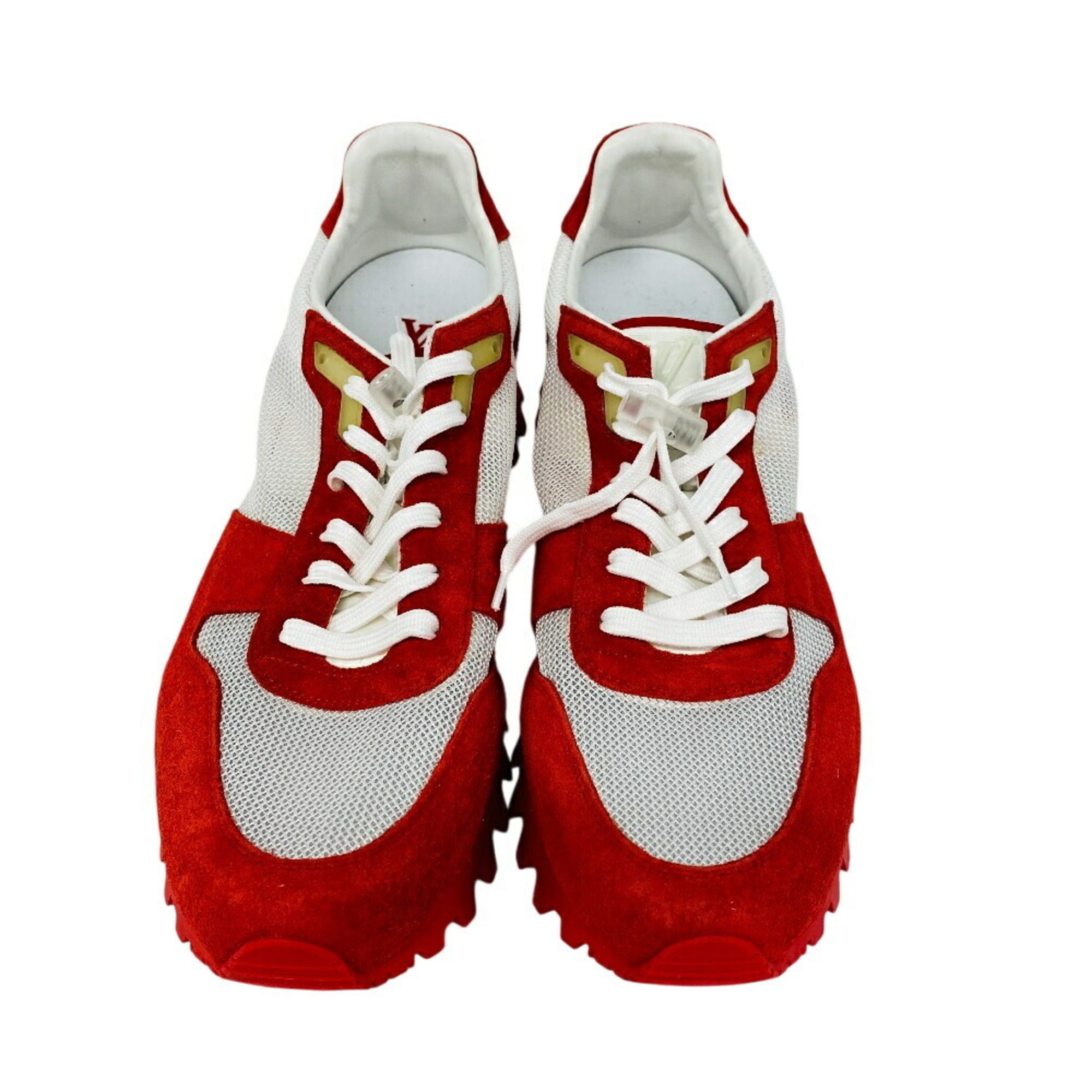 LOUIS VUITTON Louis Vuitton 30 V Runner Line LV Sneakers Red