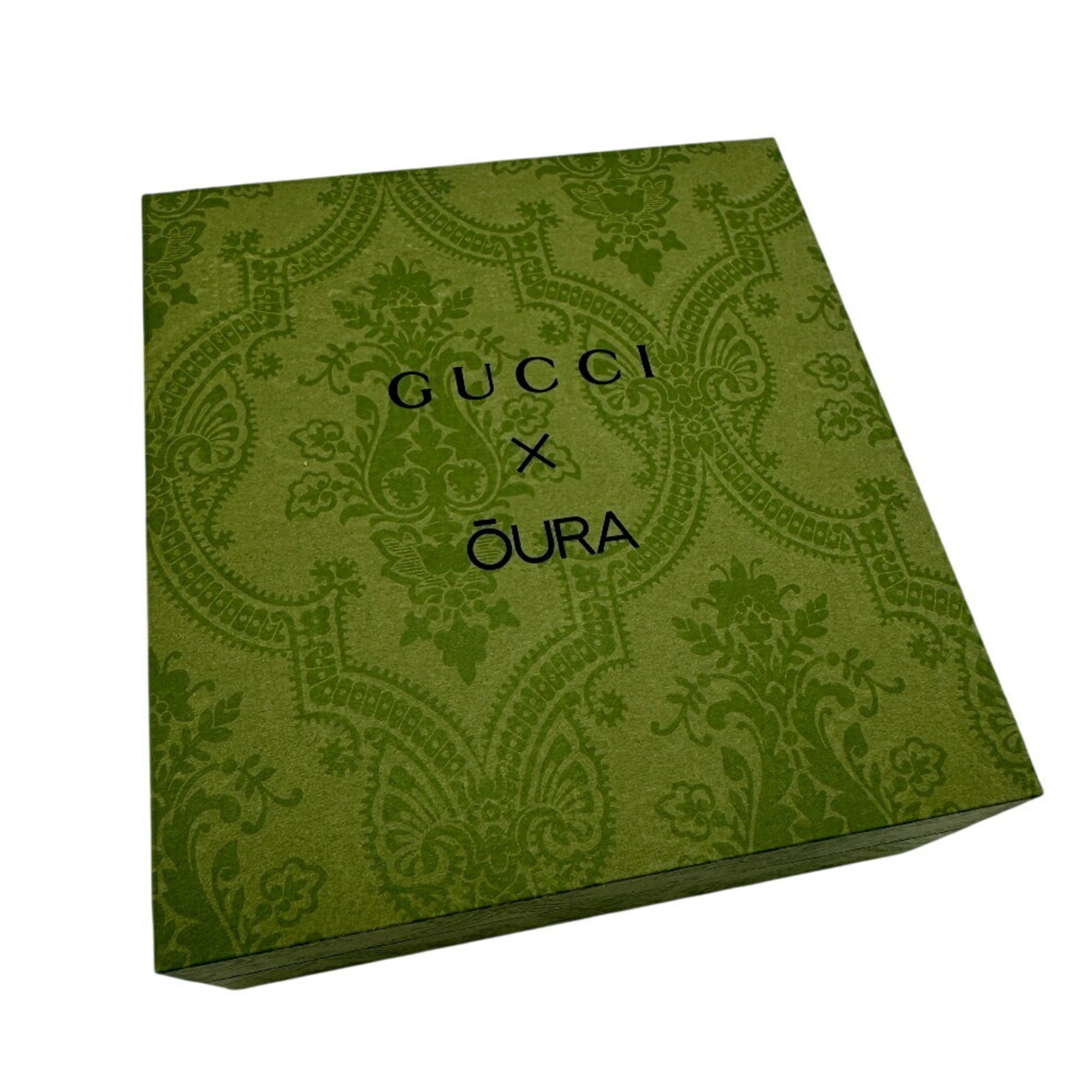 GUCCI Aura Ring Interlocking G Ring, Black, Women's