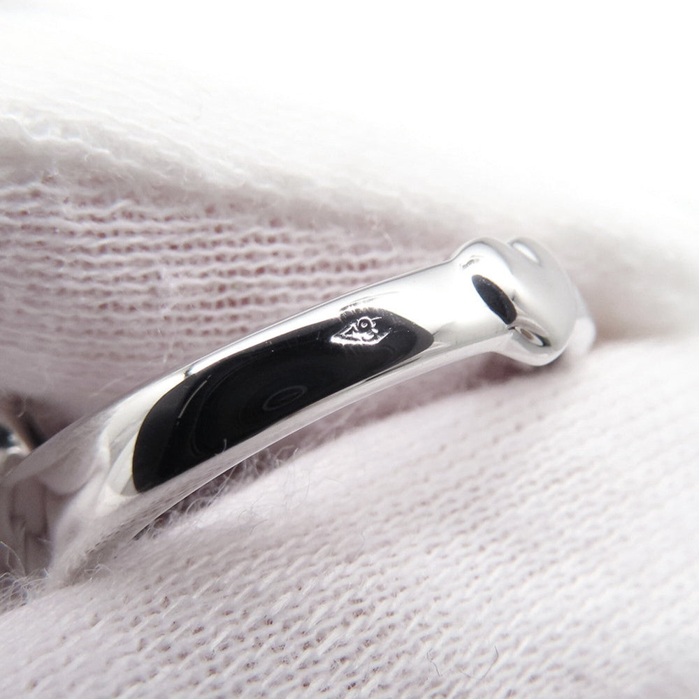 Christian Dior ring, Tete de Mort skull diamond, 18K white gold, ring size 55 — Like New