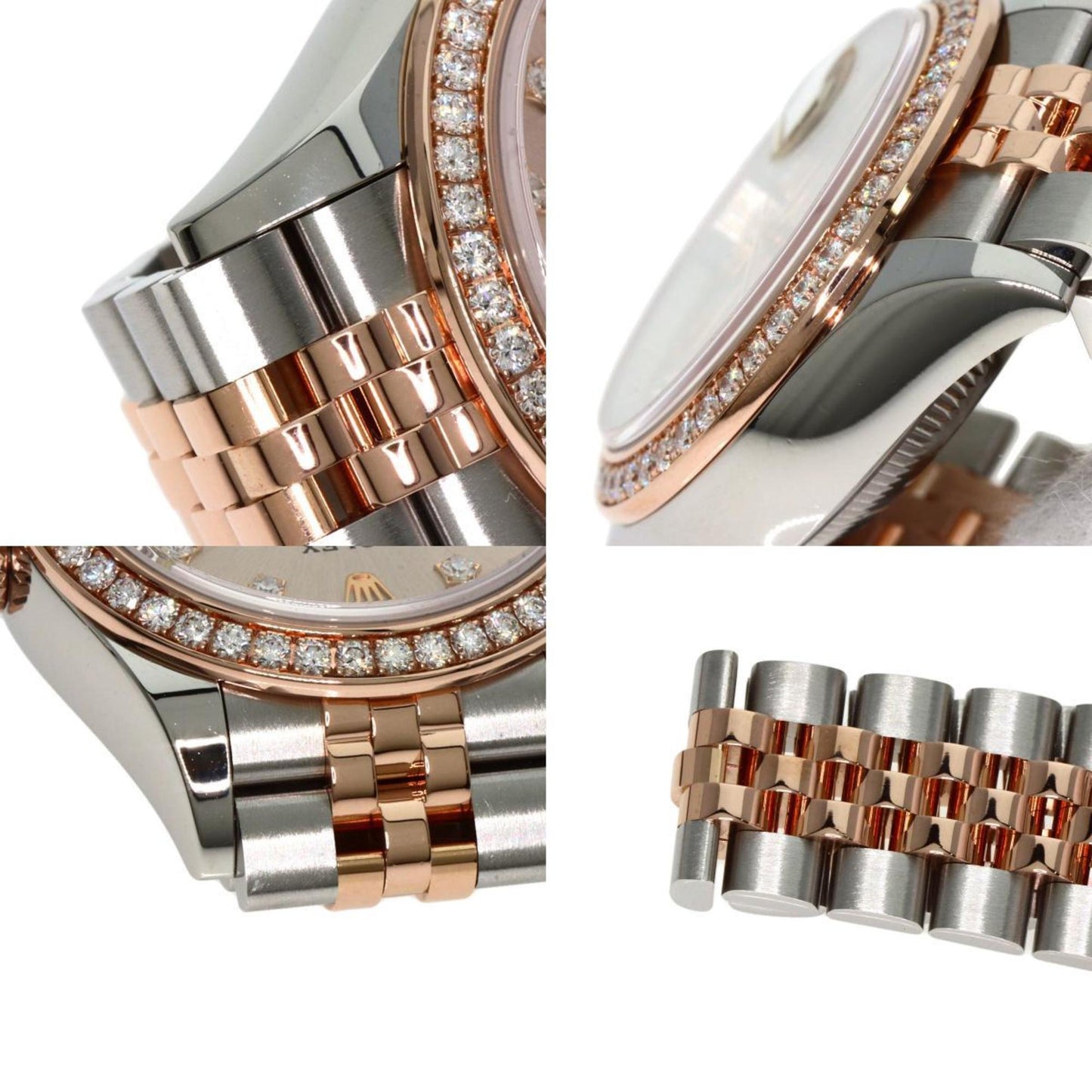 Rolex 279381RBR Datejust 9P Star Diamond IX Watch Stainless Steel SS x K18PG Ladies