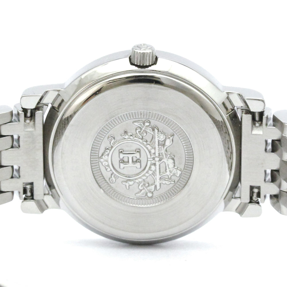 HERMES Sellier Gold Plated Steel Quartz Ladies Watch SE4.220 Polished — Very Good