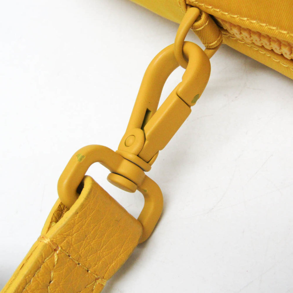 Fendi Baguette Phone Pouch 7AS056 Men,Women Nylon Shoulder Bag Yellow — Like New
