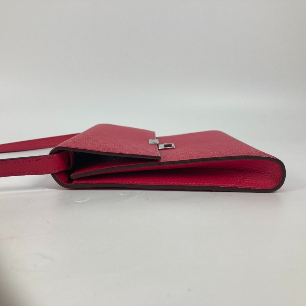 HERMES Hermes Bag Pochette Click 16 Crossbody Shoulder Epson Women's Rose Extreme Pink — Like New