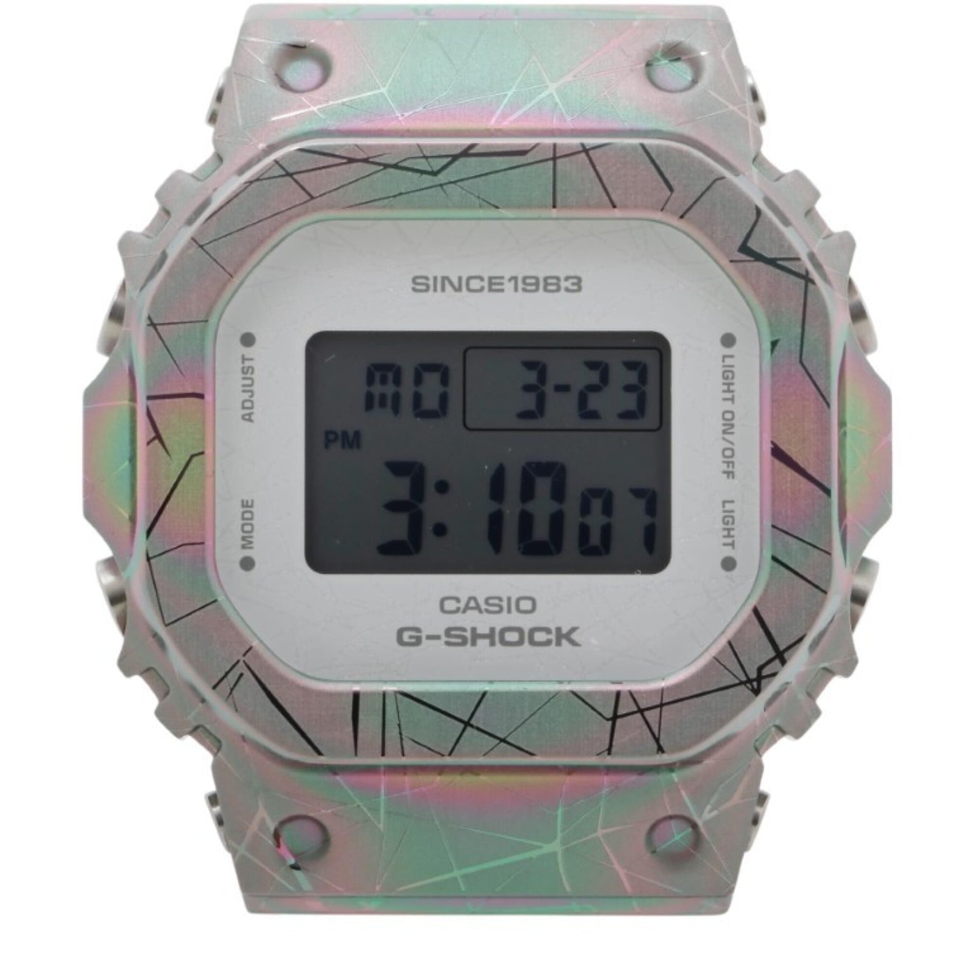 CASIO G-SHOCK GM-S5640GEM-7JR Rainbow Skeleton Women's Watch 40th Anniversary Adventurer’s Stone Series — New - Store Return