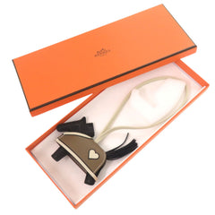 Hermes Robeau Coeur PM, Agneau Milo, Veau Swift, Black, K stamp (2025 production), Accessory, Bag Charm, 1635 HERMES — Like New