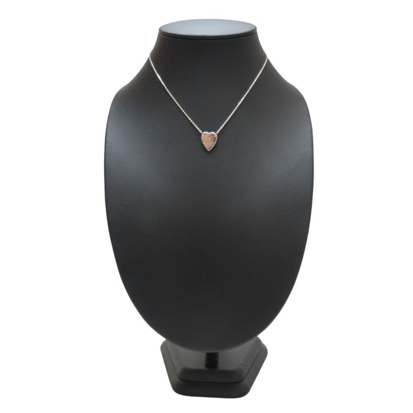 Gucci necklace trade plate SV925 approximately 7.9g silver heart pendant women's GUCCI