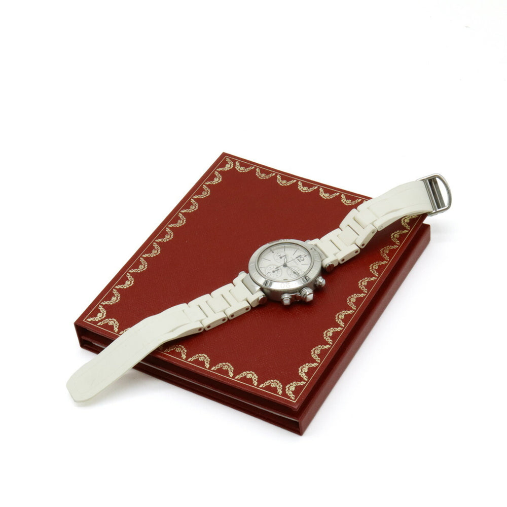 Cartier Pasha Silver Dial AT Automatic Boys Ladies Unisex Watch W3140005 — Very Good