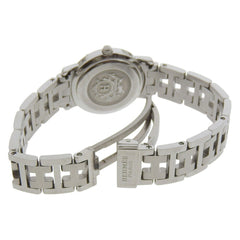 Hermes Clipper Date CL4 210, light blue dial, stainless steel, quartz movement, approximately 24mm, women's watch — Good