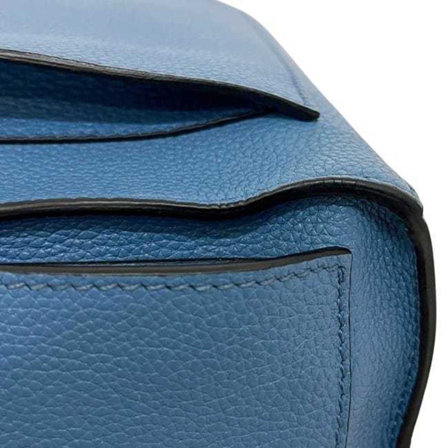 Prada Backpack f-24519 Light Blue 2VZ040 Leather Vitello Dino 56 10 PRADA Rucksack Triangular Plate Bag Men's Women's