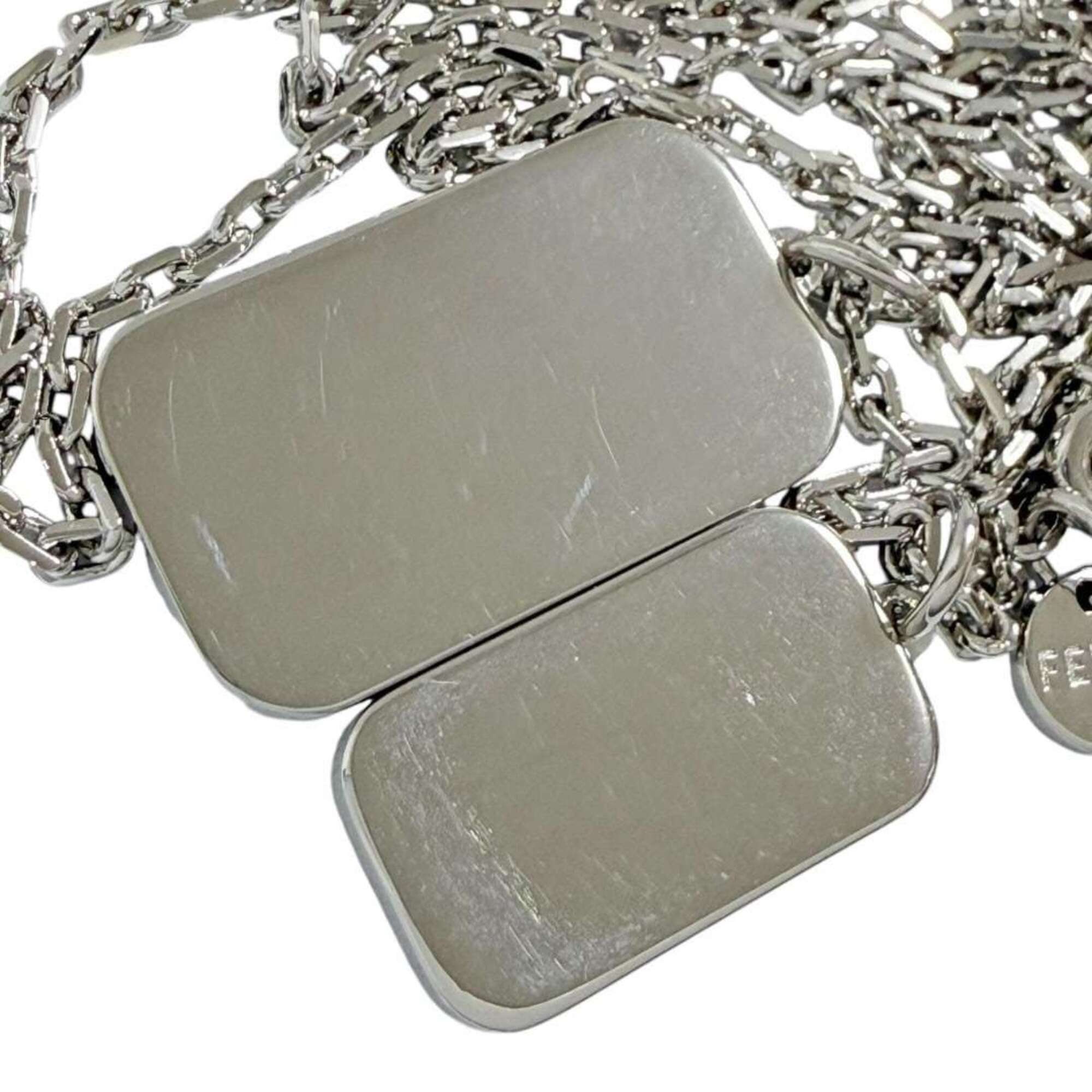 Fendi Men's Hexagon Pendant Long Necklace, 68-72cm — Like New