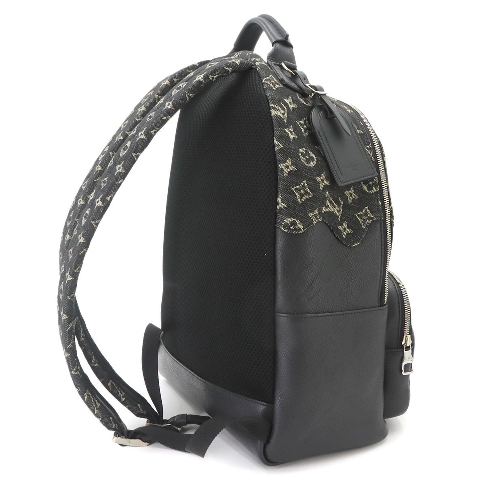 Louis Vuitton LV Squared Multipocket Backpack Monogram Denim Leather Noir M45973 RFID — Like New
