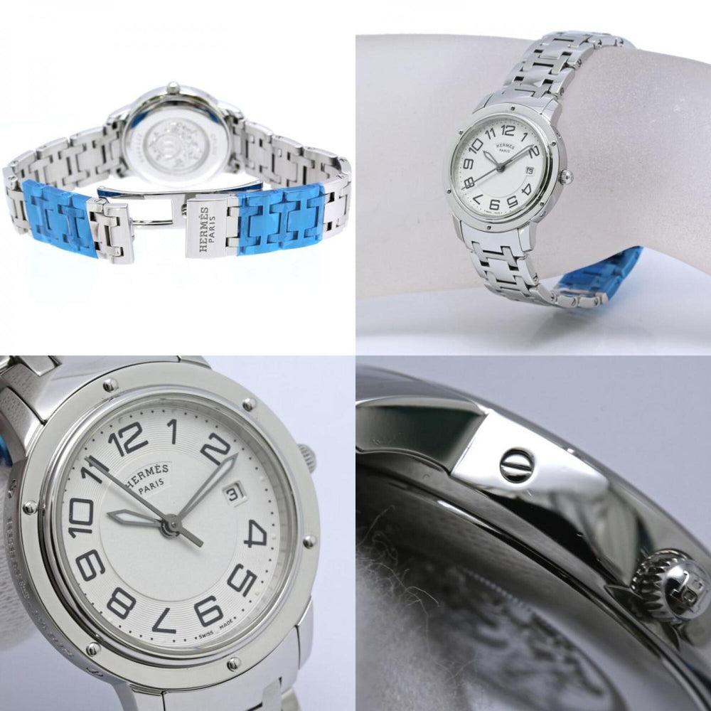 HERMES Clipper Classic CP1.310.220 4966 Boys' Watch Stainless Steel 40519 — Very Good