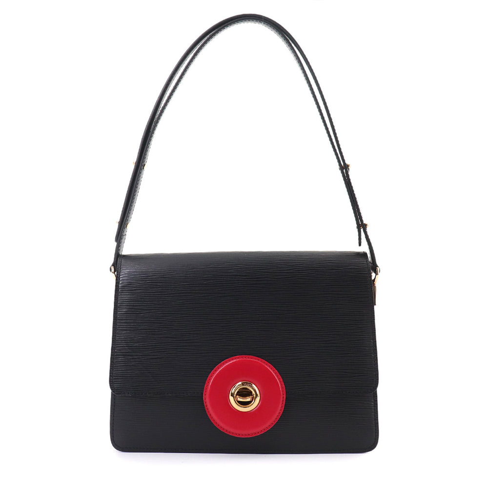 Louis Vuitton Epi Friedland Shoulder Handbag, Leather, Black/Red, M52417, Gold Hardware — Like New