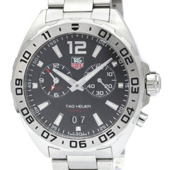 TAG HEUER Formula 1 Alarm Steel Quartz Mens Watch WAZ111A Polished — Very Good