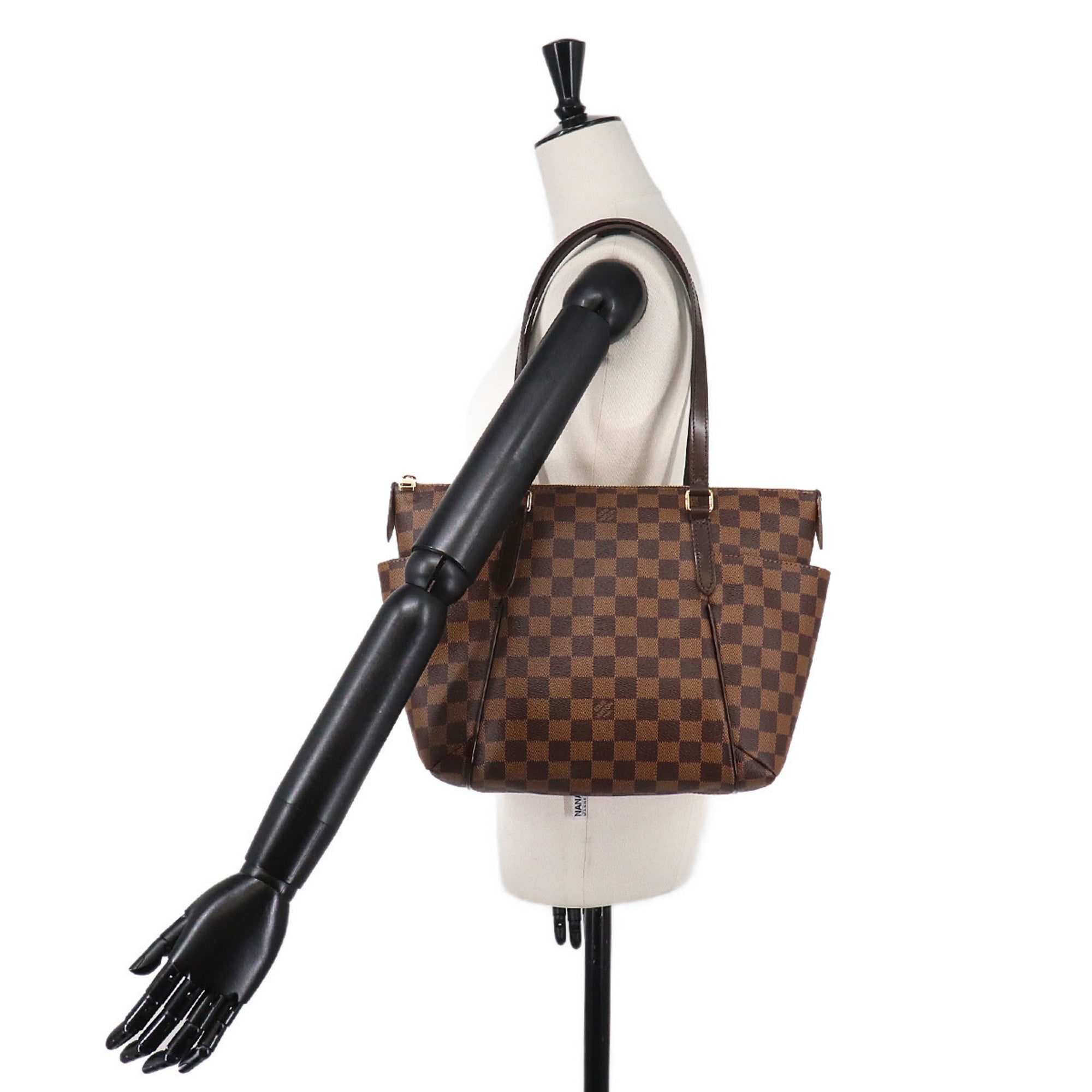 Louis Vuitton Damier Totally PM Tote Handbag, Ebene Brown, N41282 — Like New