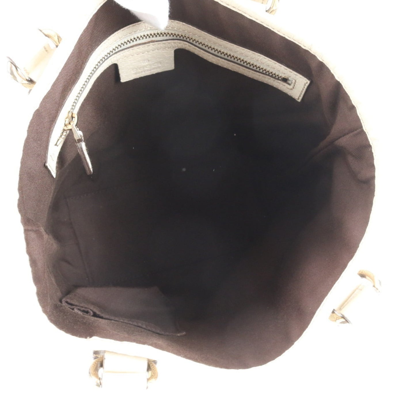 Gucci GG Canvas 153361 Leather Tote Bag Shoulder Handbag Women's