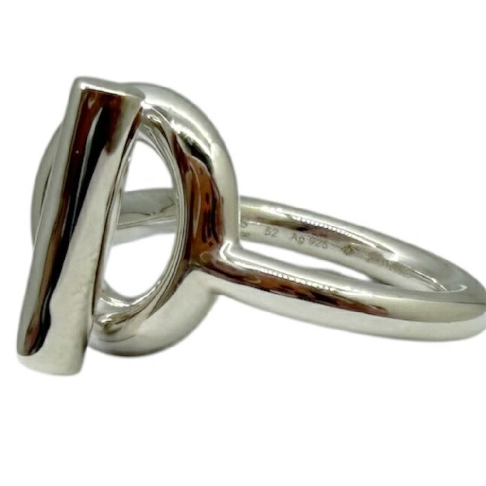 HERMES Echappé Ring, Silver #52, AG925, for Men and Women — Like New