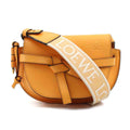LOEWE Gate Dual Mini Shoulder Bag in Orange Leather, Women's, 90205g