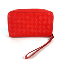 BOTTEGA VENETA 650524 Bag Cluch Bag with strap Clutch bag Tomato Red — Like New