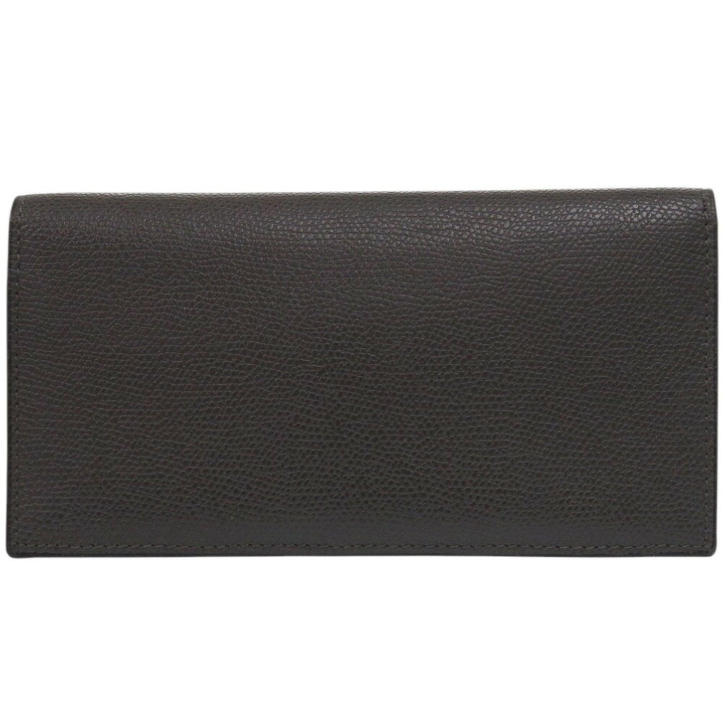Valextra Black Leather Long Wallet 0594Valextra