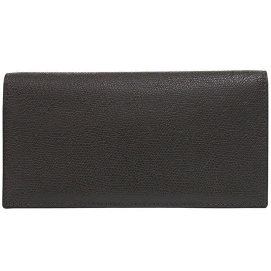 Valextra Black Leather Long Wallet 0594Valextra