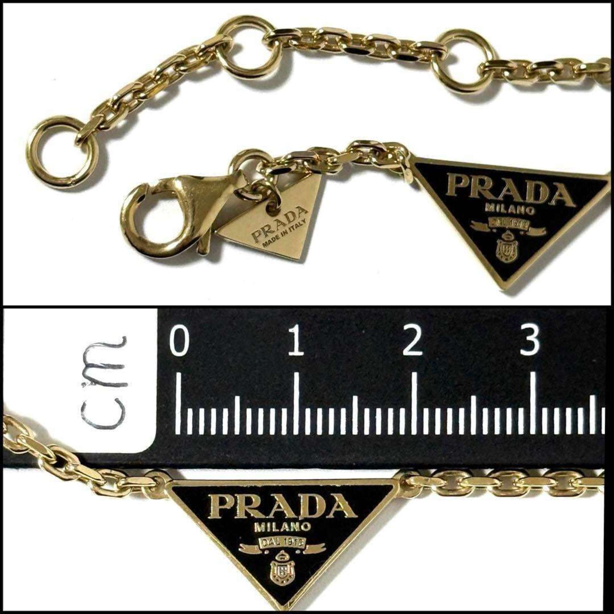 Prada Women's Enamel Metal Necklace Pendant