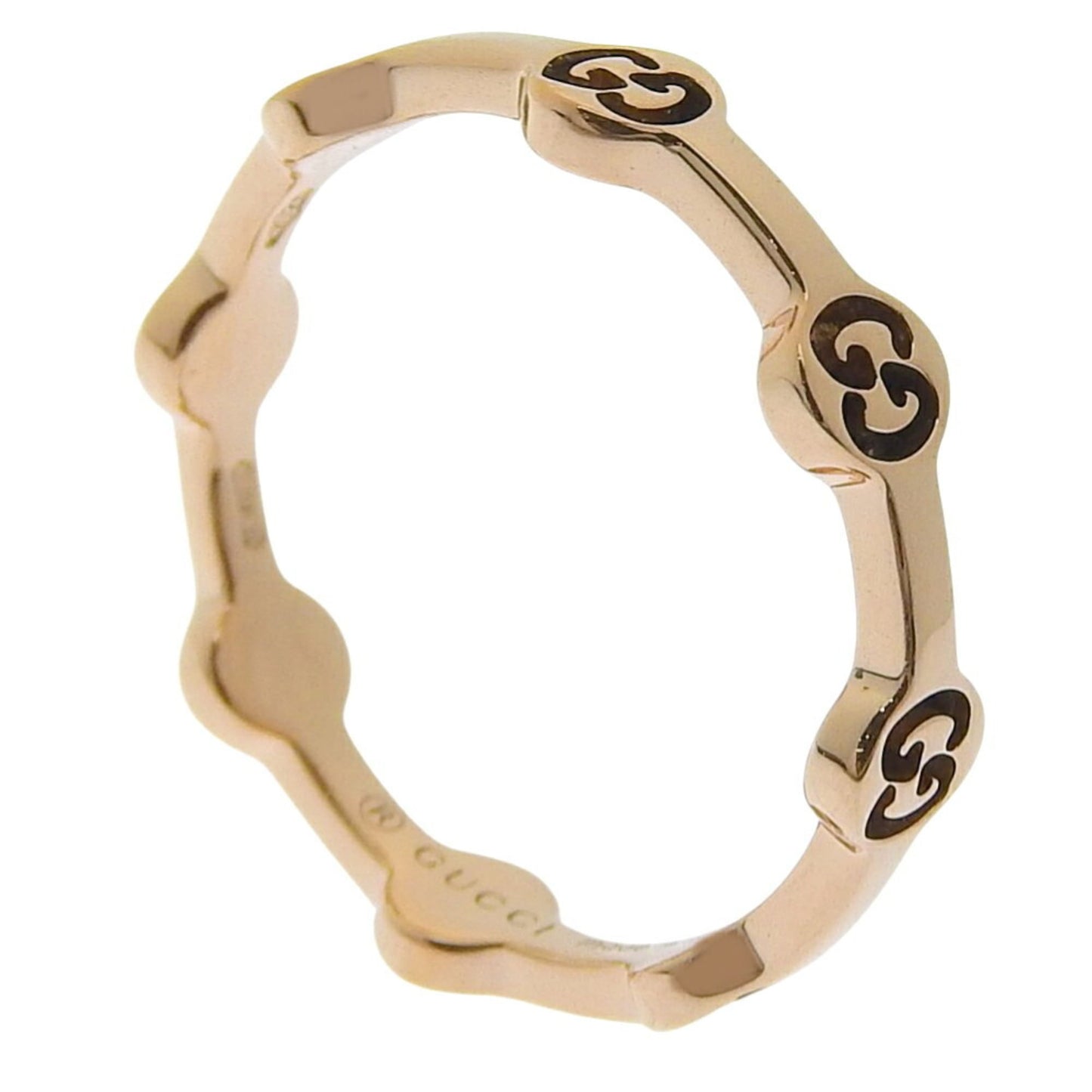 Gucci GG Ring, Size 12.5, 18K Pink Gold, Approx. 2.3g, Women's, I170325004