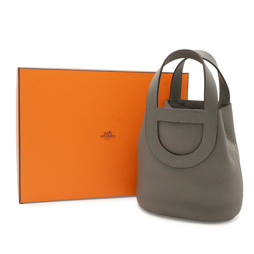 HERMES In the Loop 18 Handbag Tote Bag Taurillon Clemence Leather (Veau Swift) Grimeyer K Stamp H084274CCAH — New - Store Return