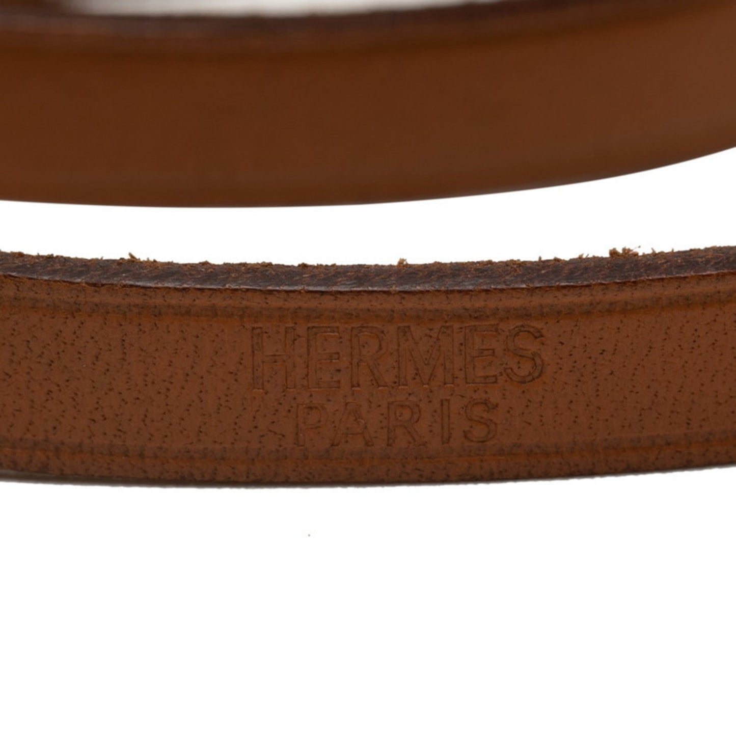 Hermes Api 3 Long Bracelet Brown Leather Women's HERMES