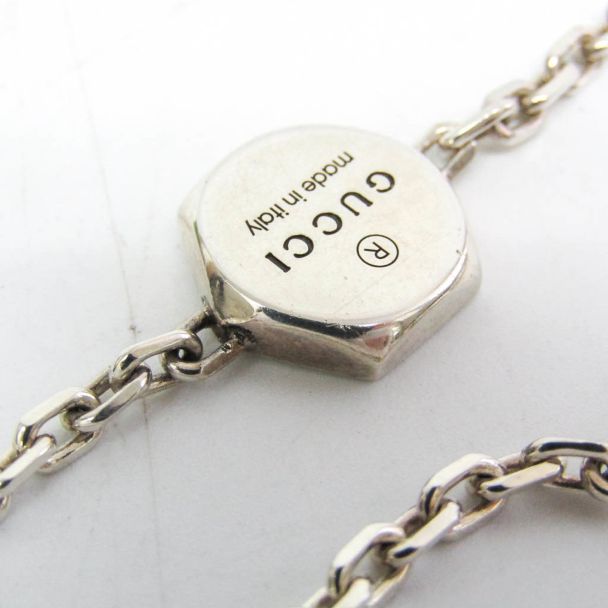 Gucci Hexagon Silver Charm Bracelet Silver