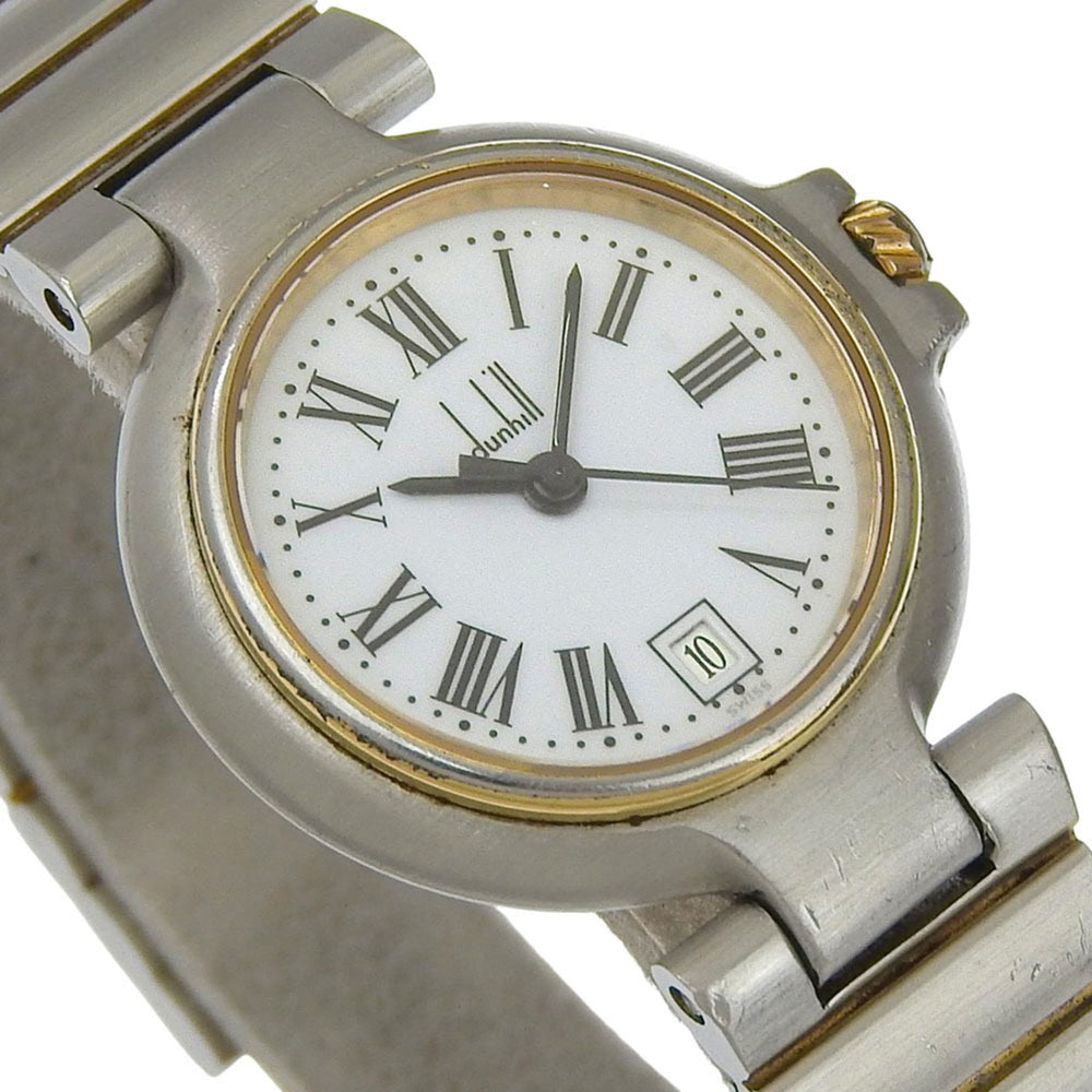 Dunhill Women's Stainless Steel Quartz Watch with Analog Display and White Dial — Good