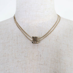 CHANEL A22K Coco Mark Cube Necklace Pendant, Gold, Made in Italy, Weight: 15g, Women's — Like New