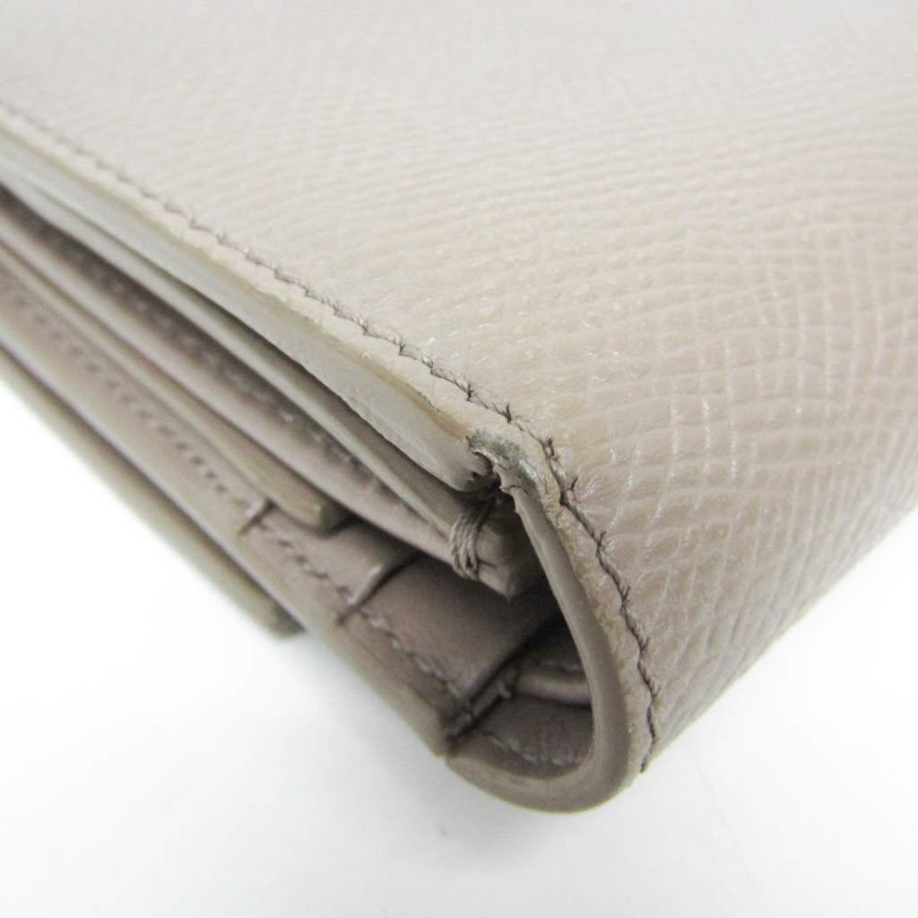 Celine Small Triford Wallet 10B573BEL.31AN Women's  Embossed Calf Leather Wallet (tri-fold) Gray