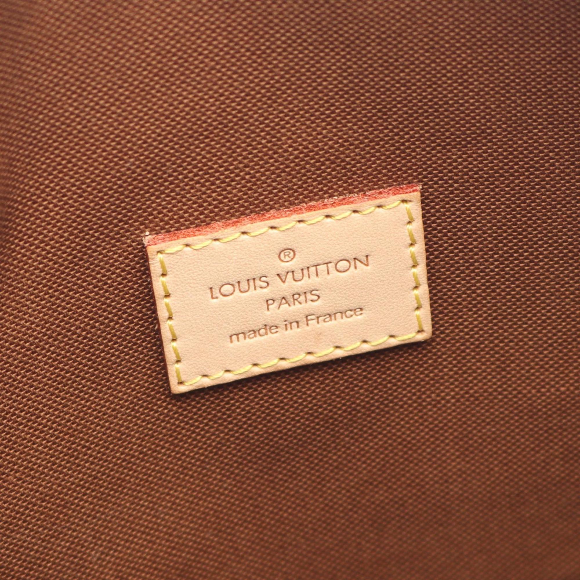 Louis Vuitton Odeon MM Shoulder Bag/Handbag in Coated Canvas and Leather with Monogram Design, Brown, M56389
