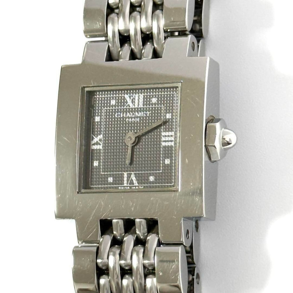 Chaumet Ladies Watch Style Carre Stainless Steel Band Square — Very Good