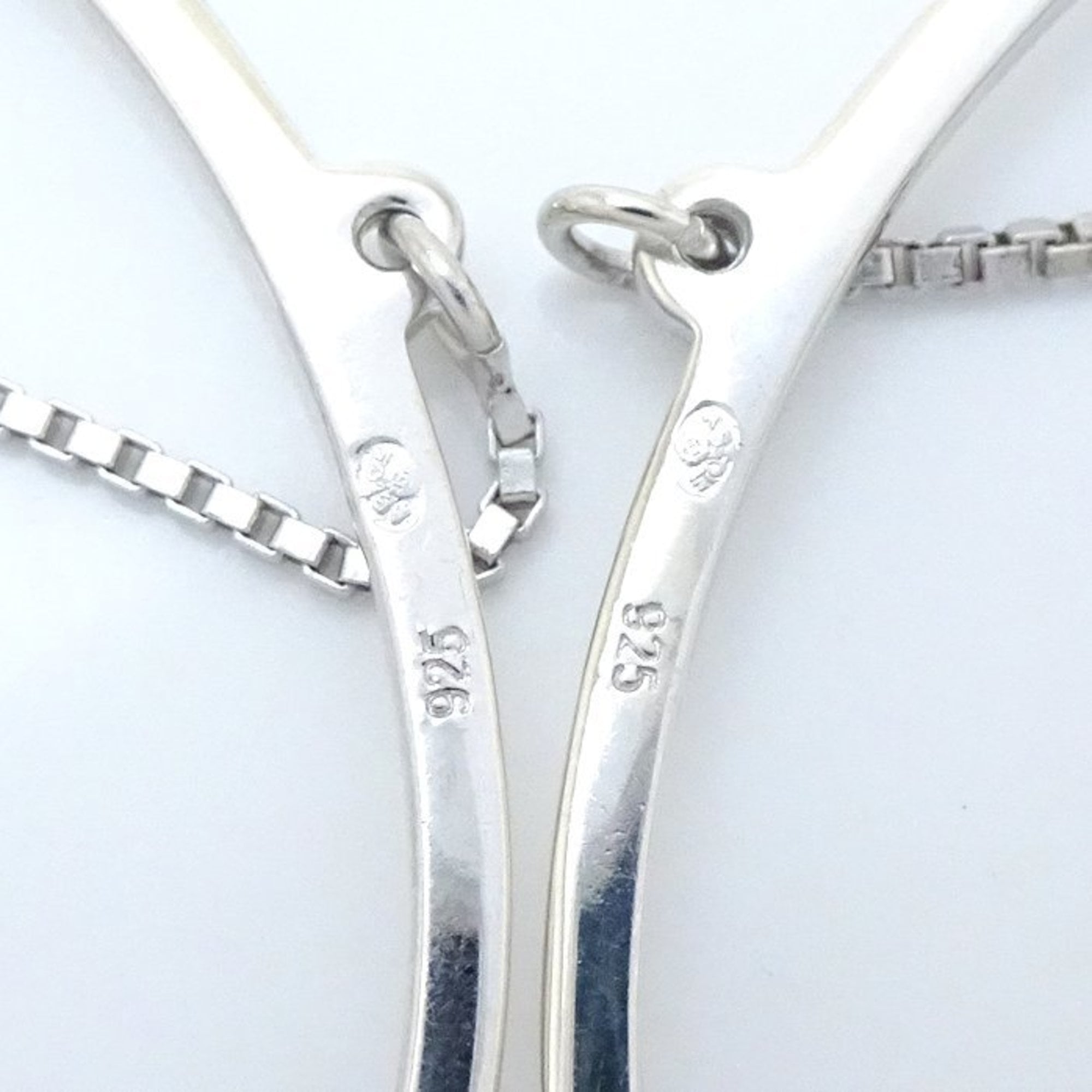 Christian Dior hoop chain earrings in 925 silver (292968)