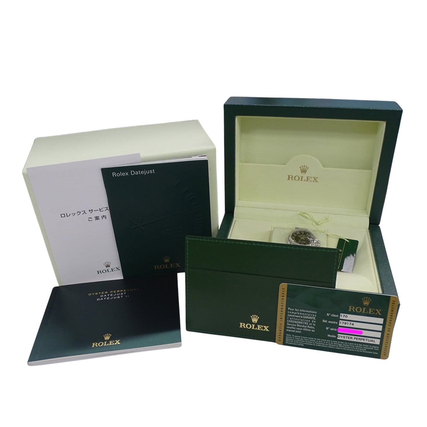 Rolex ROLEX Datejust 179174 Random Number Wristwatch Ladies Brand Automatic AT Stainless Steel SS White Gold WG Silver Black Roman Polished