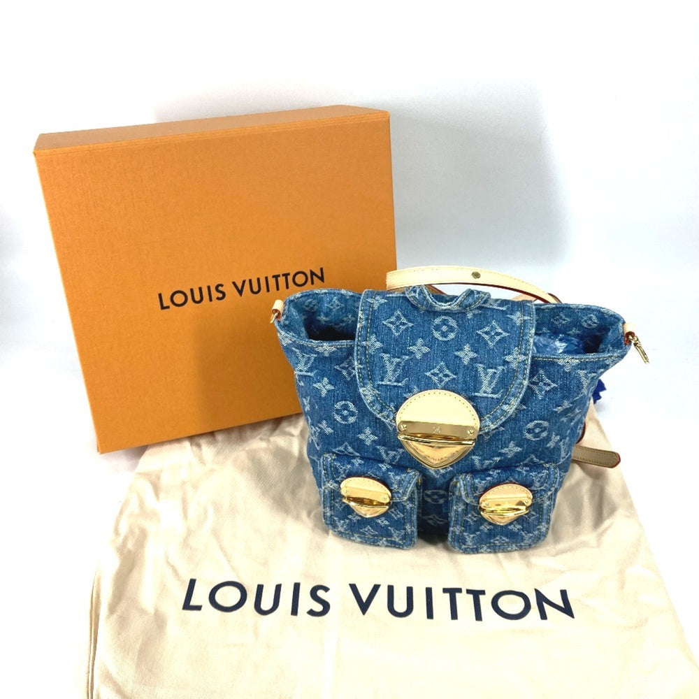 LOUIS VUITTON M46836 New LV Remix Venice Backpack Monogram Denim Women's Blue — New - Store Return